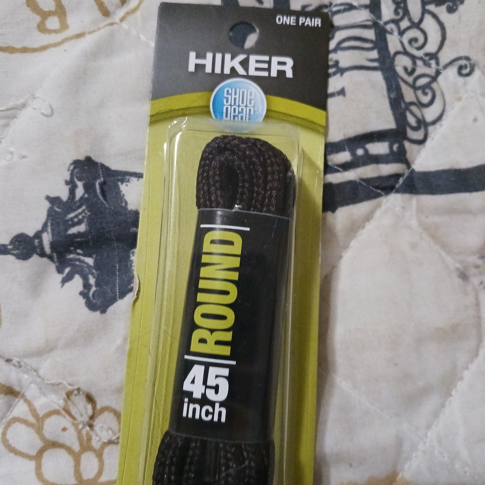 Hiker Round 45 Inch Black Shoelaces